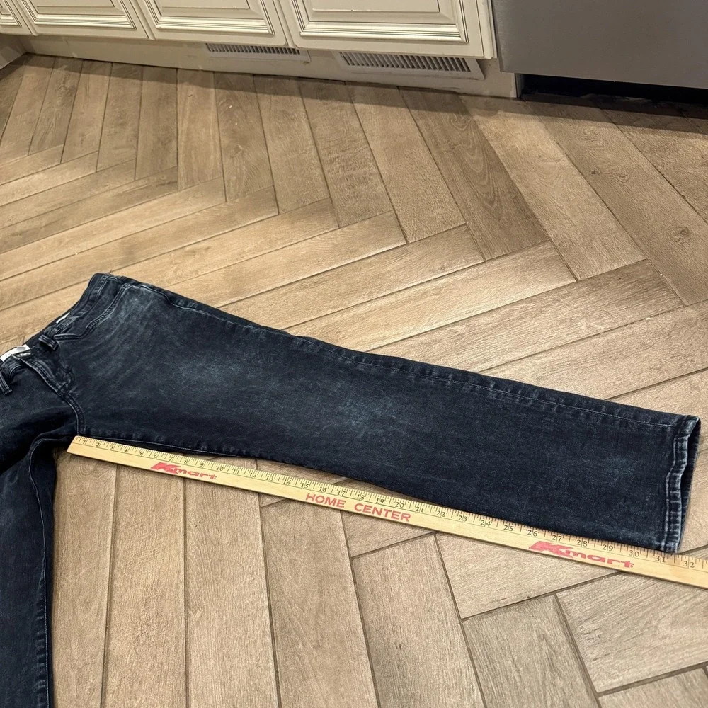 FRAME Jeans Mens 34 Blue black Organic Cotton Dark Wash L'Homme Skinny Stretch